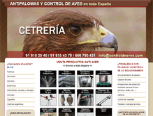 Tablet Screenshot of controldeaves.com